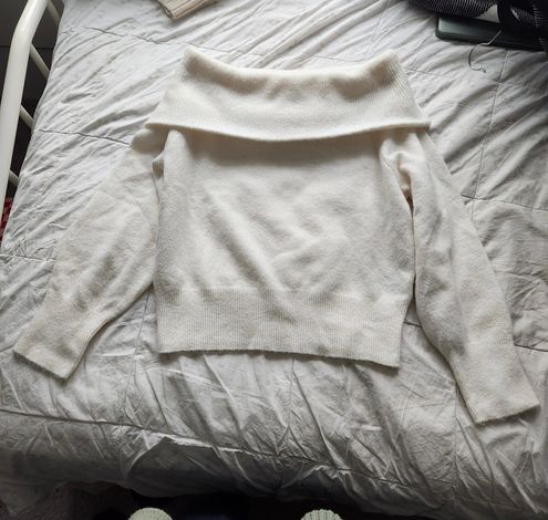 H&M White Shoulder Sweater - $17 Retail) - From Megan