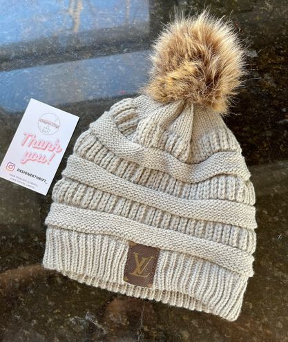 Repurposed beanie Authentic LV - Depop