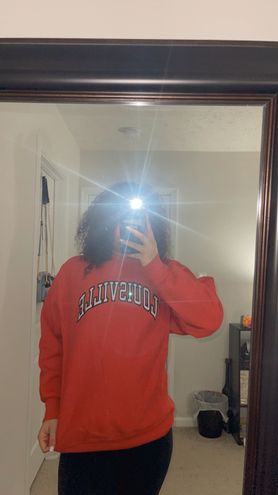 Steve & Barry's Vintage University of Louisville Crewneck Red Size