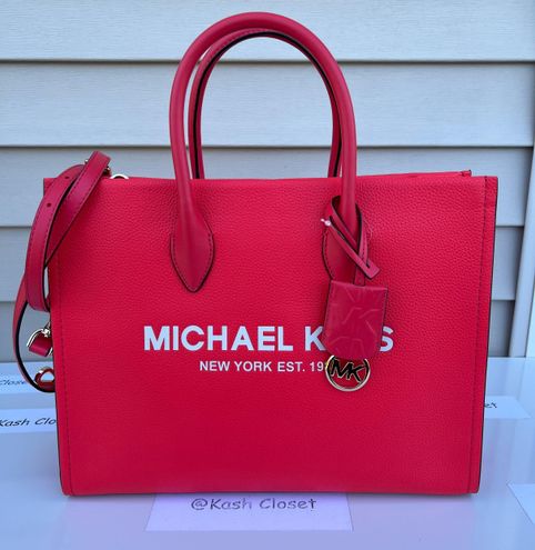 Michael Kors MK Mirella Medium Pebbled Leather Tote Bag - Coral Reef  Multiple - $199 (64% Off Retail) New With Tags - From Kash