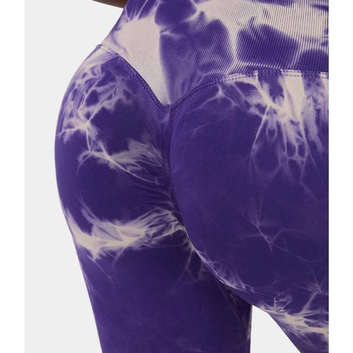 Halara Seamless Flow Ruched Butt Lifting Tie Dye Yoga Leggings