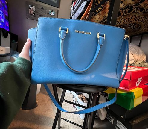 Michael Kors Purse Blue - $118 (60% Off Retail) - From Tatumn