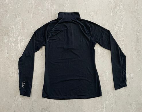 PARADOX Performance Merino Blend Quarter Zip Black - $16 (50