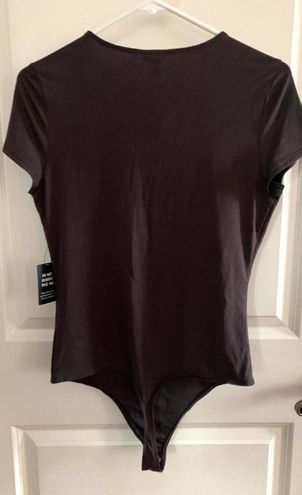 EXPRESS Body Contour Double Layer Scoop Neck Short Sleeve Thong