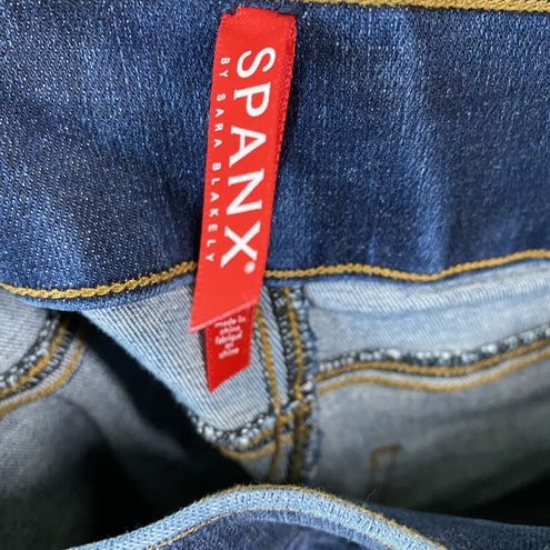 Spanx Womens Size S Small Skinny Ankle Pull on Jeans Denim