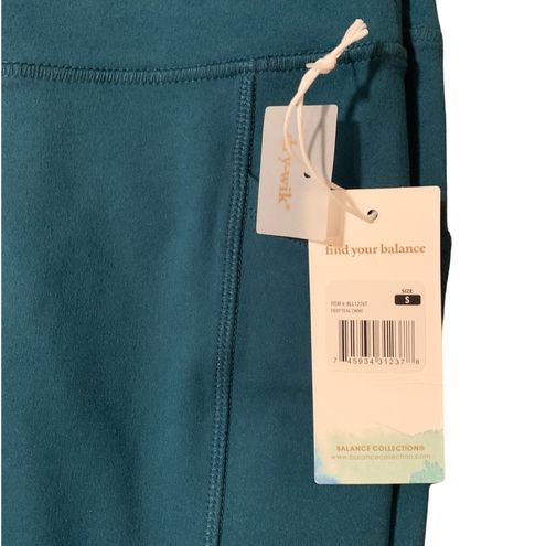 Marika, Pants & Jumpsuits, Marika Nwt Balance Collection Teal Buttery  Soft Pocket Leggings Size Small