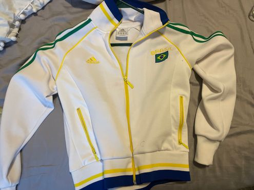 Adidas White brazil jacket - $19 (52% Off Retail) - From Sydney