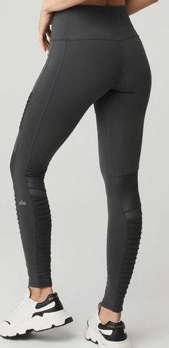 Alo Yoga Alo HIGH-WAIST MOTO LEGGING Anthracite/Anthracite Glossy - $59 -  From Keahida