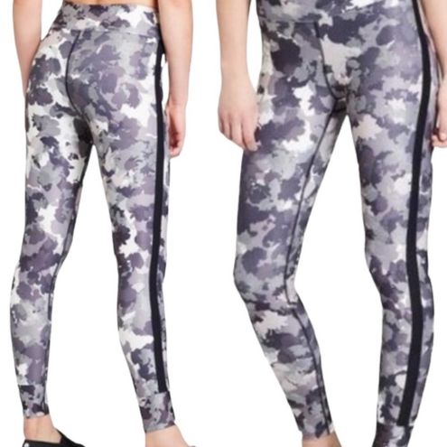 Joy Lab Leggings Black White Gray Floral Camo Women's Size Large - $21 -  From Milleahs