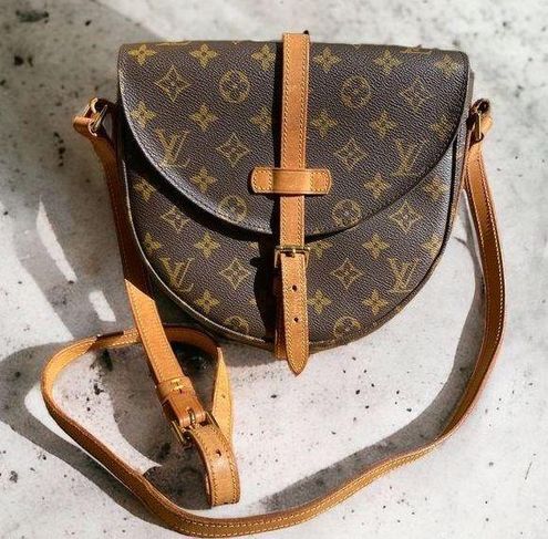 Louis vuitton vintage chantilly monogram canvas crossbody bag