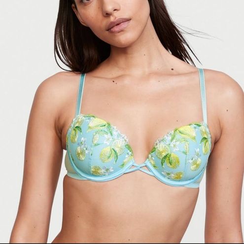 Victoria's Secret lined Demi bra 36dd Blue Size undefined - $18 - From Ava