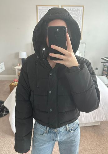 PacSun Black Hooded Puffer Jacket - $40 (39% Off Retail) - From Caroline