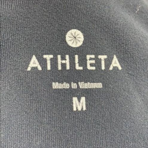 Athleta Womens Ankle Length Solid Gray Athletic Leggings Gray