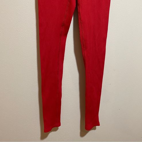 Carbon 38 Ribbed 7/8 Leggings Red Size XS - $45 - From Abigail