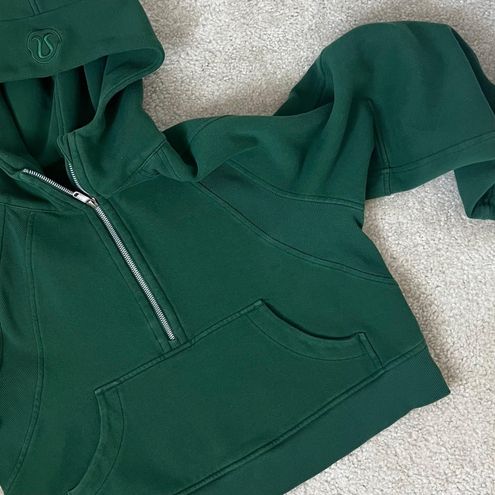 Lululemon Scuba Oversized 1/2 Zip Everglade Green