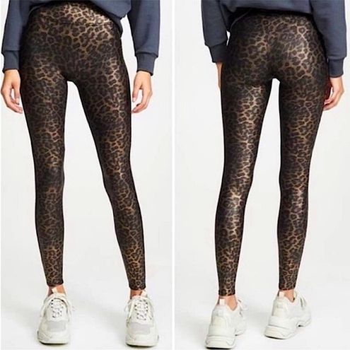 Spanx Faux Leather Leopard Leggings Size M - $65 - From Jenn