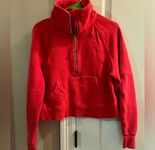 Lululemon Scuba Oversized Half Zip Hoodie Smokey Red