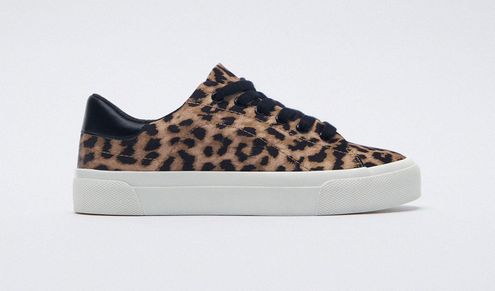 spejl Afskrække mavepine ZARA Animal Print Cheetah Leopard Sneakers Multi Size 8 - $45 New With Tags  - From Lexi