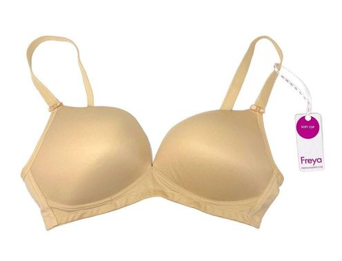 NWT Freya Deco Molded Soft Cup Bra Nude Size 36D Tan - $35