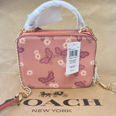 COACH®  Box Crossbody With Lovely Butterfly Print