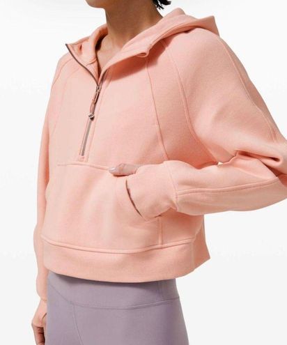 Lululemon Scuba Oversized Half-Zip Hoodie Pink Size XL - $202