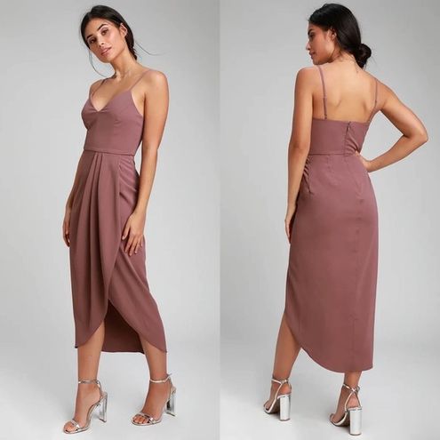 Reinette Mauve Purple Midi Dress