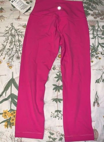 Lululemon Align HR Crop 21” NWT Sonic Pink Size 6 - $75 (14% Off