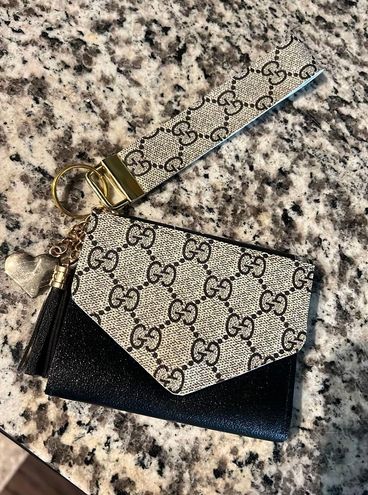 Upcycled Designer Wallet & Keychain Gold - $45 New With Tags - From  KadesKustoms
