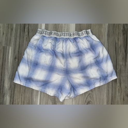 High-Rise Flannel Shorts