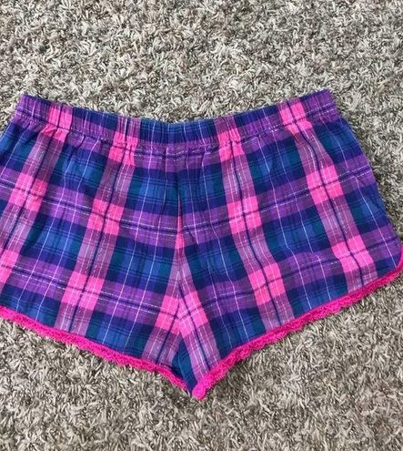 Victoria's Secret vintage plaid flannel pajama shorts Size M - $22