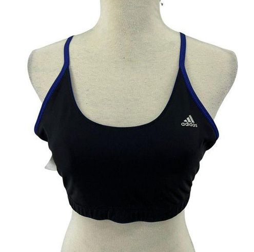 Adidas Womens Reversible T Strap Sports Bra Purple Black Large Pull Over -  $23 - From W