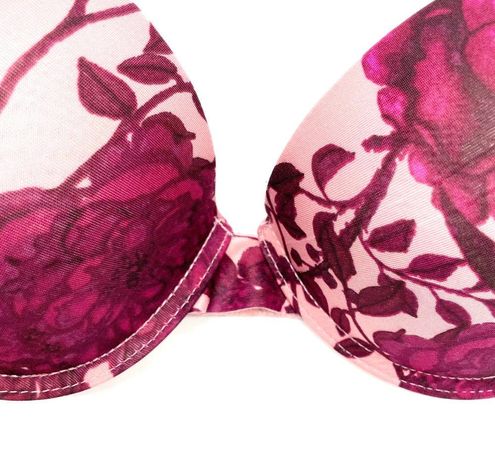 Prima Valentina Intimates Womens 36C Floral Push Up Bra Pink Magenta  WS89073 Size undefined - $19 - From Jeannie