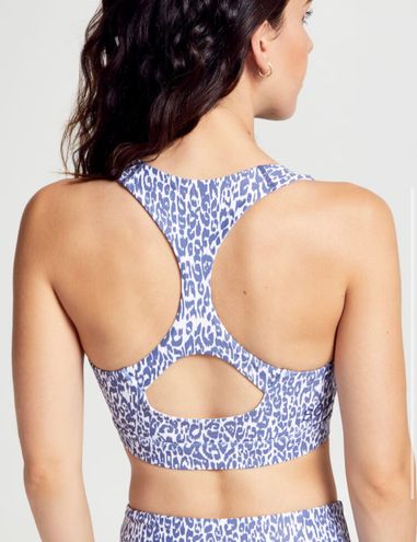 Leopard Sports Bra - Blue