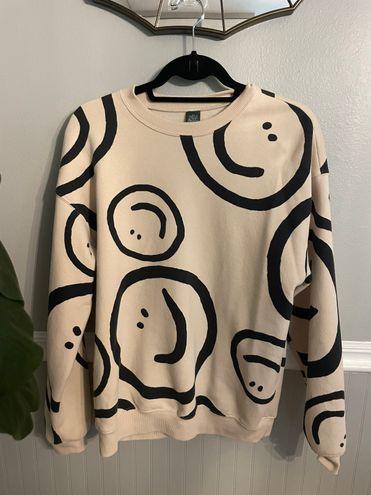 NWT Wild Fable Smily Face Oversized Sweatshirt Unisex