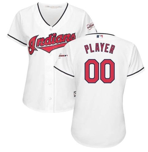 Majestic Athletic Cleveland Indians 2019 AllStar Game Patch Cool Base Custom  Jersey White Size M - $19 - From Nina