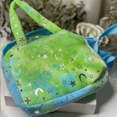 Girls Cute Tie Dye Unicorn Embroidered Messenger Bag, Colorful