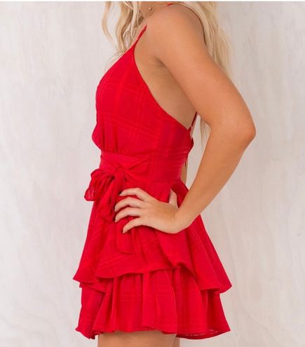 Princess Polly Theodora Romper in Red Size 4 - $54 - From Jessica