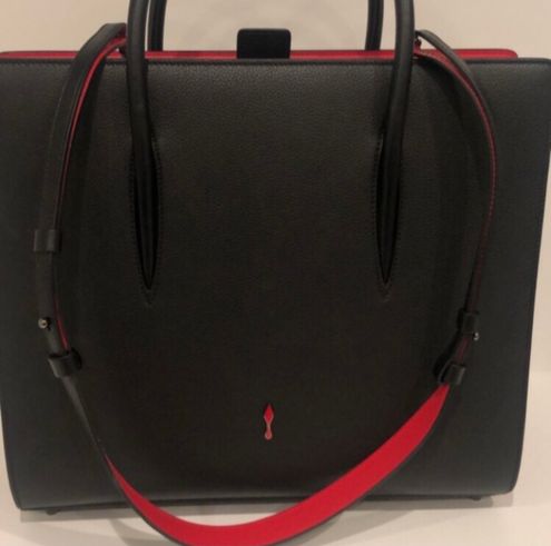 Christian Louboutin Black Calfskin Medium Paloma Top Handle Bag ○ Labellov  ○ Buy and Sell Authentic Luxury