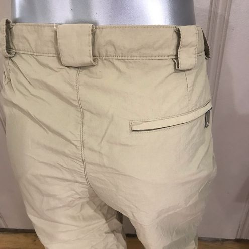 Travelsmith Nylon Cream Tan Hiking Fishing Pants Women's Size 8 - $35 -  From Heather