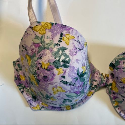 Victoria's Secret Love Cloud Smooth Lightly Lined Full Coverage Bra Floral  Purple Size undefined - $25 - From Jordan