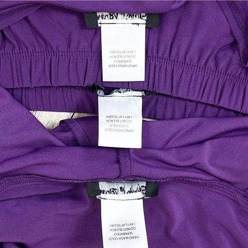 Slinky Brand Tank Tunic Pants Cardigan 3 Pc Set Outfit Size M