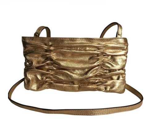 Michael Kors NWT Webster Gold Crossbody/Clutch - $45 New With