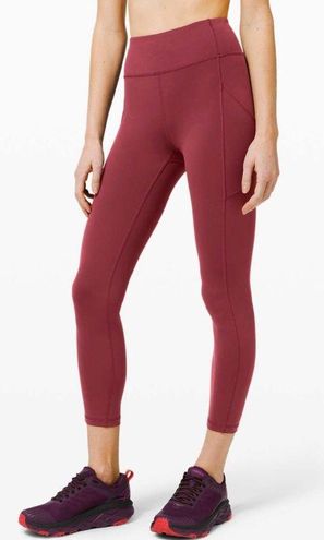 Lululemon Invigorate High-Rise Tight 25 Chianti Red Size 8 - $66