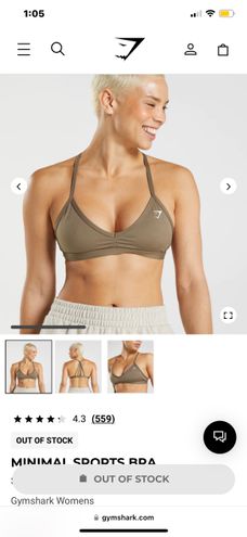 Gymshark minimal backless halter bra in soul brown - $35 - From San