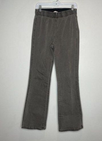 Soft Surroundings Elastic Waist Pull On Taupe Straight Leg Jeans Size Small  Tall - $30 - From Adelai