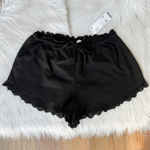 Urban Outfitters Uo Elodie Lace-trim Bloomer Short in Black