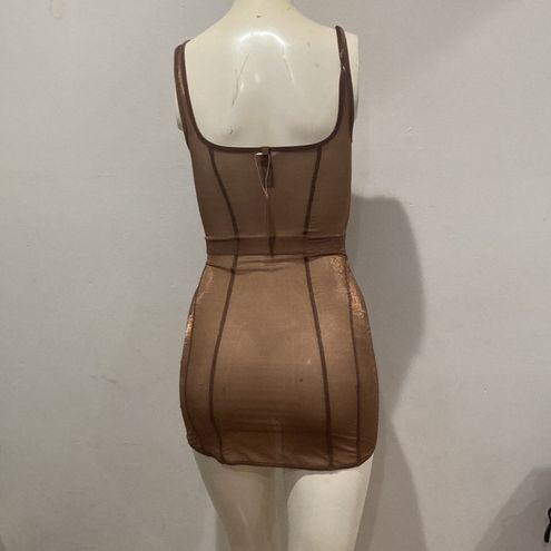 NWT SKIMS Glissenette Corset‎ Dress Bodysuit Cocoa