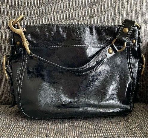 Coach Zoe Hobo Bag Purse Black Patent Leather G0873–12735 - $32