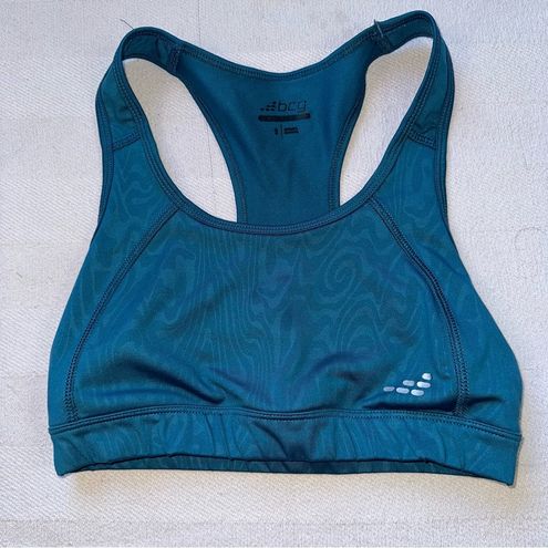 Bcg teal sports bra with back cut outs women's small - $11 - From