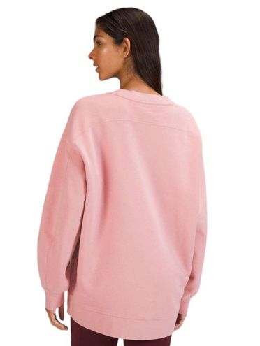 Lululemon Perfectly Oversized Crew in Pink Puff Size 6 W3DUTS